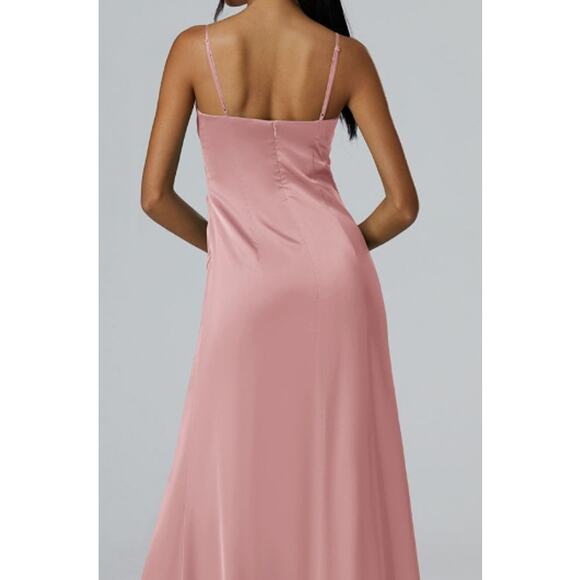 AW BRIDAL 6 S rose quartz Ritenuto wedding guest bridesmaid maxi dress NEW b157 - Picture 2 of 10